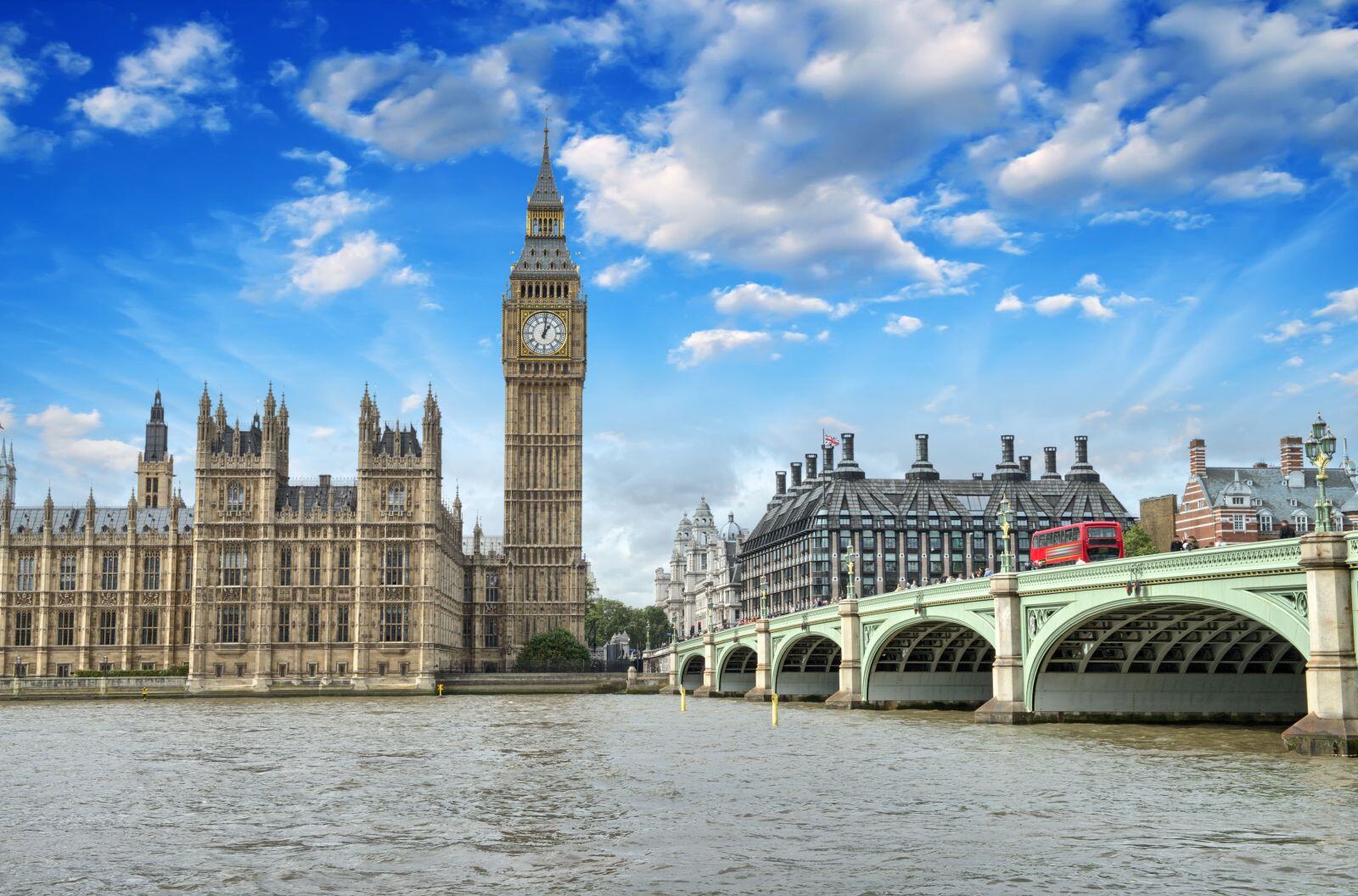 Gothic Revival court architecture on a central London street