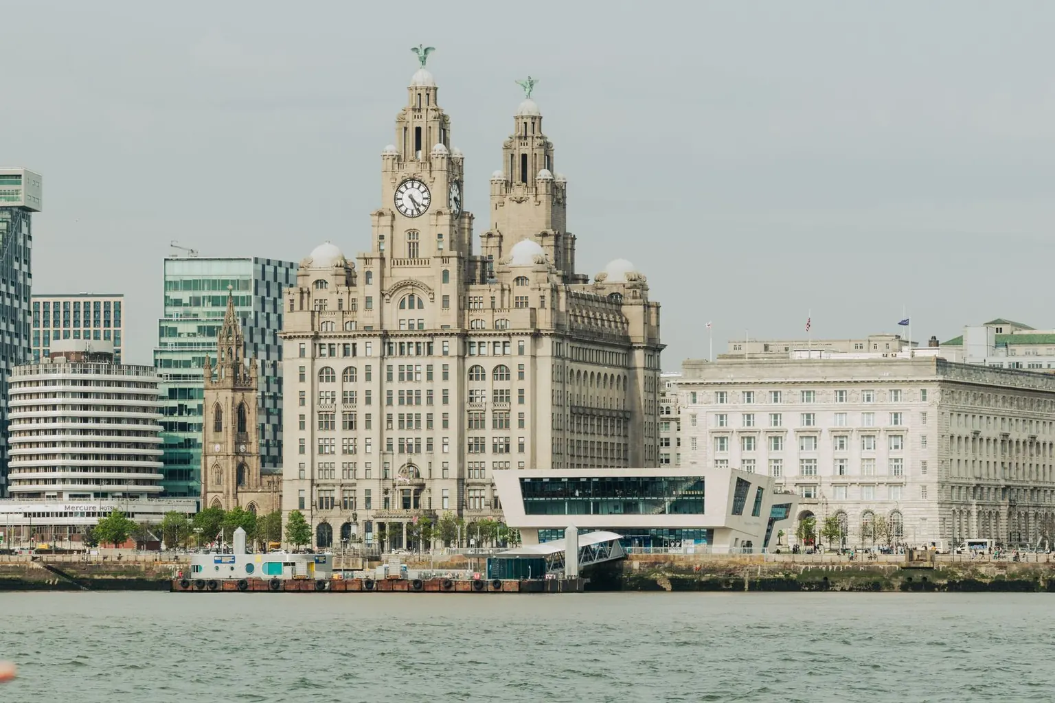 The Royal Liver Building on the Liverpool waterfront