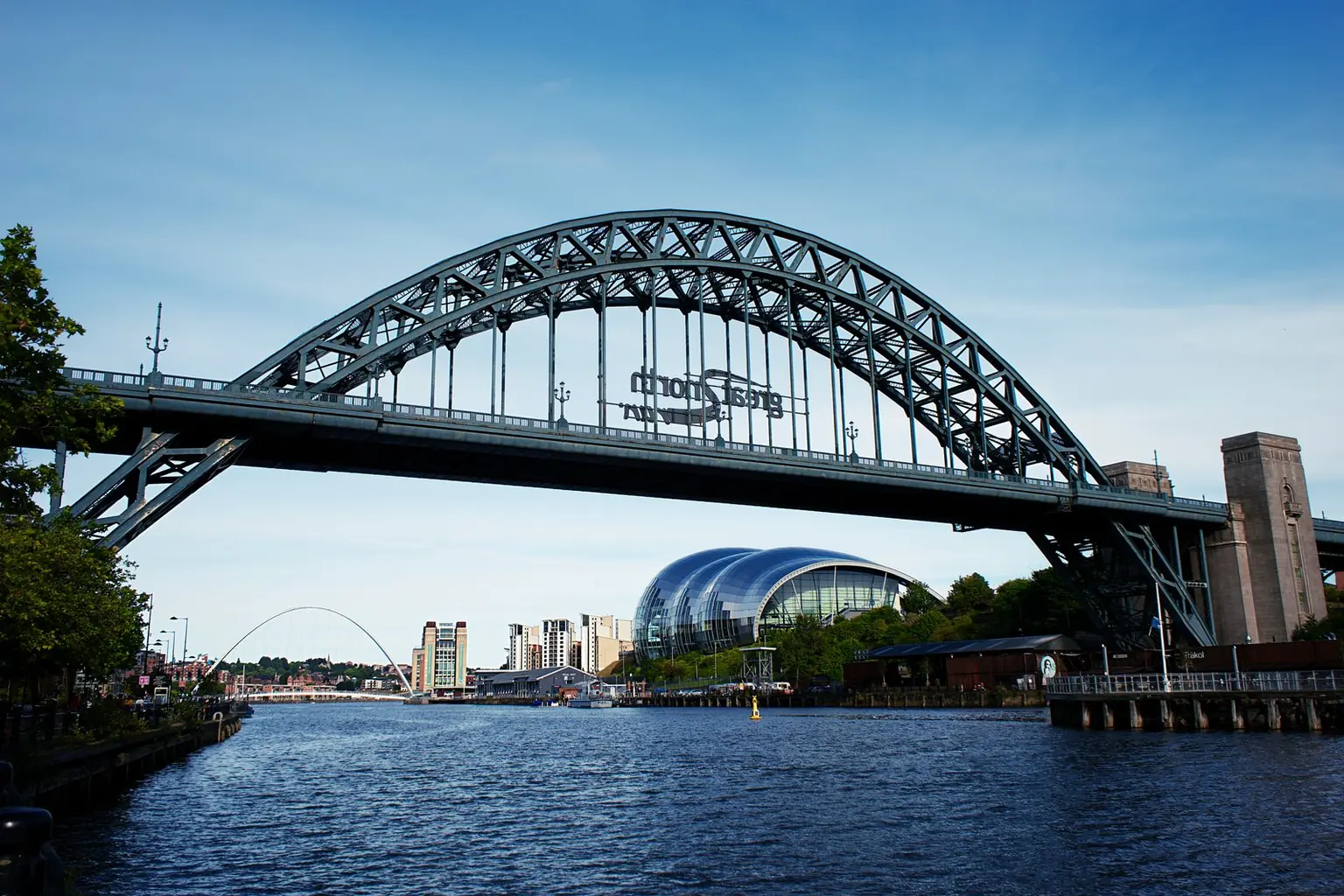 The Tyne Bridge over the River Tyne in Newcastle
